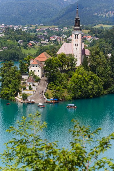 Bled, Slovenia. Church of the Assumption, Bled Island by Unbekannt Unbekannt
